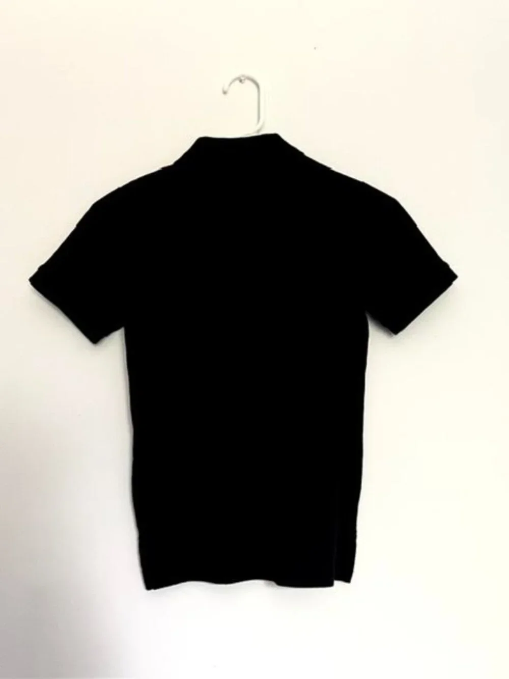 The Children's Place Boys Black Short Sleeve Polo Shirt Size M 7/8 3-Button